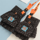 Men Cloth Label Anti-Lost Ribbon Winter Warm Gloves manufacturer