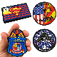  China Custom Embroidered Rubber Patches Logo Bulk 3D Garment Accessories Sew Us Cartoon Style Embroidery PVC Fire Patch Iron on Velcro for Clothing Accessory