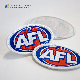  Custom Merrow Border Oval Iron-on Cotton Woven Label Patch