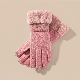  Bike Bicycle Gloves Wool Girl Dancing Soft and Warm Anti Slip Winter Touchscreen Wool Hand Gloves for Women