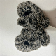  Plush Husky Gloves with Discharging Printing Fur for Child