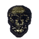  Wholesale Skull Heads Sequin Fabric Embroidery Patch with Iron on Backing