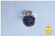  Customized Hot Selling Soft Enamel Gold Plated Royal Navy Cufflink