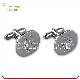  Factory Price Apparel Accessories Metal Blank Soft Enamel Diamond Suit Shirt Engraved Debossed Logo Men Cuff Links with Box Packaging