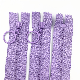  Light Purple Color Plastic Pull Ring Close End Sewing Zippers 3# Resin Zipper