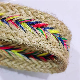  National Style Decorative Tricolor Braid Flat Cotton Rope