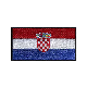 Custom Emblem Military Embroidery Croatia National Flag Shoulder Patch for Jackets