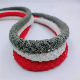  Red Gray White 15mm Colored Thick 8-Strand Cotton and Jute Decorative Rope