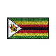  Wholesale Premuim Zimbabwe National Flag Customized Embroidery Badge/Patch