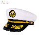  Wholesale Custom Logo Holiday Party Performance Activities Embroidered Anchor Wheat Captain Prop Hat Flat Top Hat