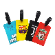  Factory Custom Soft PVC Rubber Travel Luggage Tags with Plastic Buckle