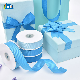  Fancy Polyester Light Blue Series Grosgrain Ribbon for DIY Gift Wrapping