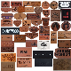  High Quality Private Brand Garment Clothing Metal Jacket Jeans Label Design Custom Logo PU Patches Leather Tags for Shirt