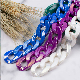  Factory Supply Pearly Lustre Chain Accessories Bag Chain Colorful Acrylic Rainbow Black Resin Necklace
