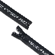  #7 Nylon Waterproof Black Tape with White Letters Design Zipper