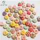  Hot-Sale 15mm DOT Painted Wooden Button Mixed Color Buttons Two Hole Wooden Fashion Buttons