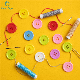  Customizable Resin Eco-Friendly Button Plastic Climbing Clothes Round Color Button Manufacturer