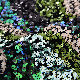  Big Wave 3D Sequin Lace Fabric Luxury Embroidered Tulle African Lace Fabric for Wedding Dress