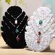 Custom Flame Shaped Jewelry Stand Flannel Earring Holder Necklace Display