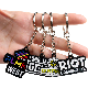  Promotional Metal Custom Logo Personalized 2D Cute Souvenir Name Key Holder Keyring, Key Chain for Key
