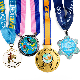 Wholesale Supplier Factory Promotion Gift Price Metal Crafts Custom Designs Zinc Alloy Casting Gold Marathon Running Finisher Race Sport Award Medals Made China manufacturer