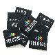 Customized High Density Polyester Center Fold Woven Clothing Label for Garment