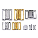 Nickel Free 16mm Silver Metal Bra Front Closure Buckle Swimwear Accessories