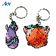  Custom Bulk Cheap Shape Soft PVC Rubber Silic One Keychain