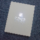Custom Rectangle Silver Hot Stamping Logo Cardboard Packaging Box
