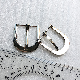 Simple Silver Half Round Pin Belt Buckles for Garment Accessories