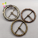  Metal Round Buckle with Brass Pin for Decoration Garments and Bag