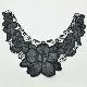  Fashion Wholesales Black PU and Lace Neckline Front