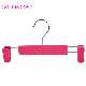  Pants Colorful Pink Rubber Coating Bottom Clips Trousers with Logo Hanger