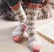  Pure Cashmere Knitted Ladies Striped Ankle- Length Socks Apparel Accessories