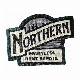  Wholesale Custom Brand Logo Black Merrow Border Machine Woven Square Patches Stick Sew on for Jacket Clothing