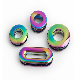  Fashion Rainbow Oval Round Shape Eyelets for Jeans/Jacket/Bags Metal Accessories