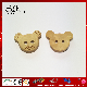  Cute Bear Design Natural Wood Button for Children Cloth