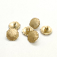  Vintage Gold Mushroom Tack Button Antique Handwork Threading Sewing Button for Shirt Garment Accessories