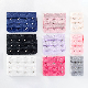  High Grade Superfine Fiber Colorful Bra Hooks and Eyes Tape with Metal Steel Hooks and Eyes