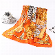  70X70cm Printed Colorful Square Fashion Silk Satin Scarf Polyester Scarves Hairband Bag Band