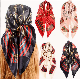  New Printed Fashion Chain Design Large Square Satin Lady Silk Scarves