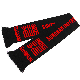  Acrylic Custom Logo Knitted Football Team Fan Scarf