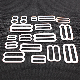  Bra Accessories Nylon Plastic Coated 6mm O Bra Ring and Slider