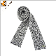  181004-Sc Stripe Rib Merino Wool Women Scarf