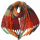  Custom Made Women Acrylic Wool Cashmere Heavy Brushed Lady Checks Shawl Scarf