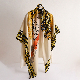  Colorful Customized Digital Print Large Size Silk Blend Wool Scarf