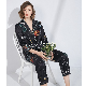  High Quality Silk Pajamas Ladies Silk Long-Sleeved Homewear Two-Piece Suit