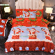 Christmas Gift Three Piece 3D Printing Bedding Set of Santa