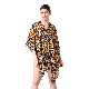  Customise Leopard Print Cape Poncho Cover UPS with Pearl Buttons