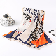  70X70cm Printed Wholesale Fashion Square Silk Satin Scarf Polyester Scarves Hairband Bag Band